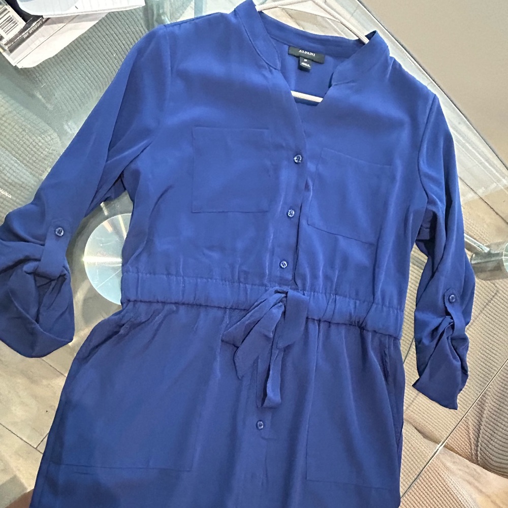 Flattering Alfani Blue Midi Dress